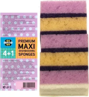 МЕУЛЕ Губки для мытья посуды Макс Спонж  4+1 шт