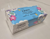 Салфетки бумажные  UZANA 3-х слойные 100 шт (175мм х 175мм)