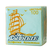 Салфетки Дивные 100 шт Голубые