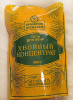 Морская соль для ванн 1кг Хвойный концентрат