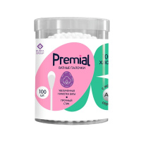 PREMIAL classic Ватные палочки 100шт Стакан