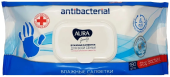 AURA   Влажные  Салфетки Антибак. 180шт. Big-pack с крышкой