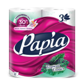 "HAYAT" Papia  Туалетная бумага  3 сл.  4 шт. Тропическая экзотика