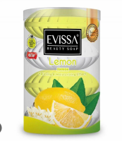 Evissa Мыло туалетное  Стакан  4х110гр  Лимон