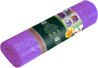 Мешки д/мусора Мастер фреш 60л. 10шт.  60мк  ПРЕМИУМ  с ЗАВЯЗКАМИ Мегасупер.(фиол.)  8508