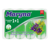 MARYNA Крем мыло туалет. ЭКОПАК 1+1 4х90гр Мимоза Мечта