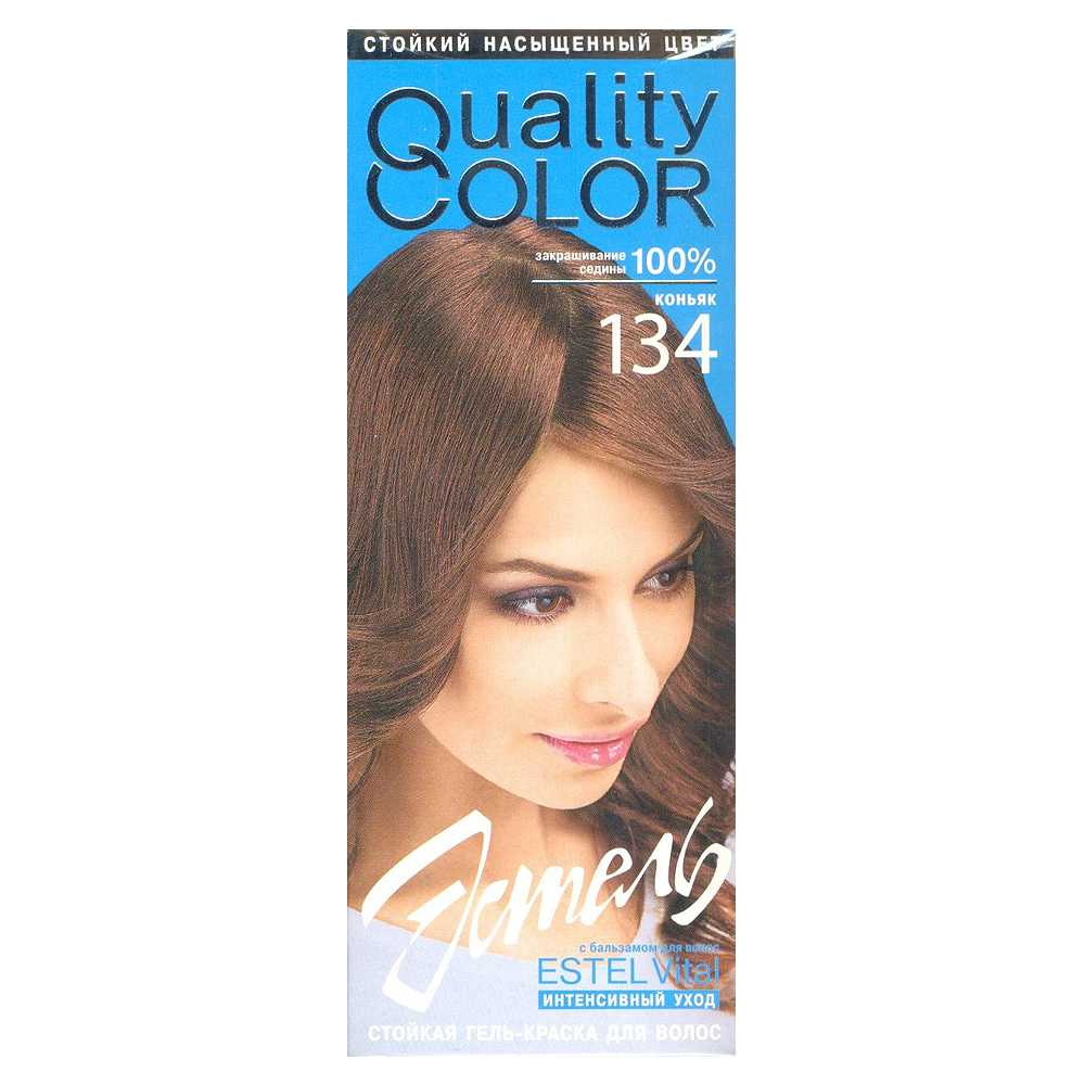 Estel quality Color 134 гель-краска для волос коньяк
