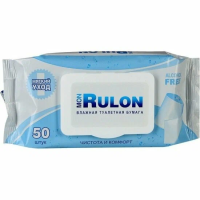 Mon Rulon Влажная Туалетная бумага 50шт С КЛАПАНОМ