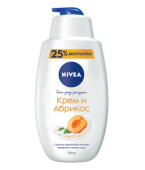 NIVEA Гель для душа  ЖЕН  750 мл   "КРЕМ АБРИКОС"