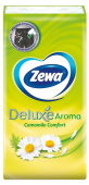 Платочки бумажные Zewa Deluxe Ромашка трехслойные 10 шт, упак