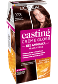 L`OREAL  КАСТИНГ КРЕМ ГЛОСС 323 Черный Шоколад