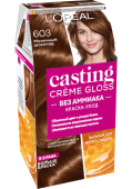 L`OREAL  КАСТИНГ КРЕМ ГЛОСС 603 Молочный шоколад
