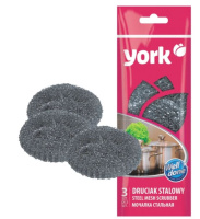 ЙОРК губка металлическая 3 шт Нержавейка