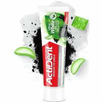 Актидент зубная паста 100мл Уголь и Алоэ Вера