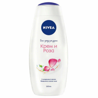 NIVEA Гель для душа 500мл ЖЕН  "Крем и Роза"