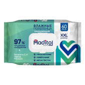 Медитол влажные полотенца 60шт с крашкой