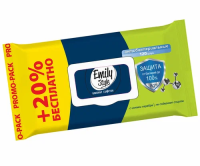 Emily Style влажные салфетки 120шт с крышкой Антибактериальные