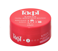 "Тафт" 75 мл. Гель-Воск для волос БЛЕСК красн.