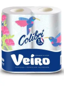 Полотенца бумажные Виеро 3сл 2шт КОЛИБРИ