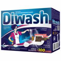 DiWash таблетки для посудомойки 100шт