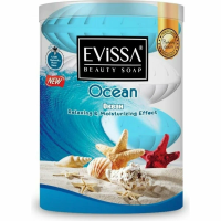 Evissa Мыло туалетное  Стакан  4х110гр  Океан