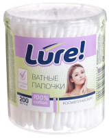 LURE Ватные Палочки 200 шт СТАКАН
