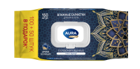 AURA   Влажные  салфетки Парфюмир 100+50шт. Роза Кашемир