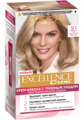 L`OREAL  ЭКСЭЛАНС  9.1     Очень св.-русый пепельный