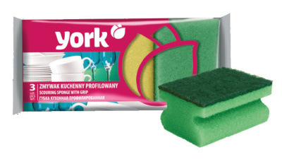 ЙОРК  Губки  д/посуды  3 шт PROOFI 3101 фото в интернет-магазине KUTAVA