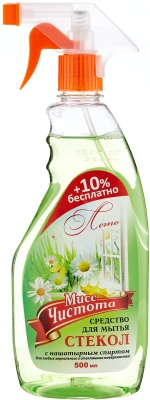МИСС Чистота для мытья СТЕКЛ  Лето  500 мл. фото в интернет-магазине KUTAVA