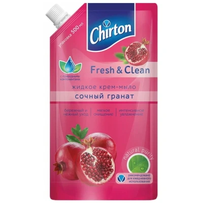 Чиртон крем-мыло Сочный гранат 500мл (пакет) фото в интернет-магазине KUTAVA