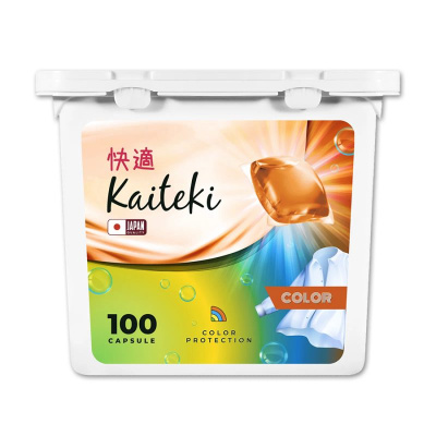 Kaiteki капсулы для стирки 100шт Колор 3в1 фото в интернет-магазине KUTAVA