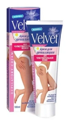Velvet крем-депилятор 100гр для чувствительной кожи фото в интернет-магазине KUTAVA