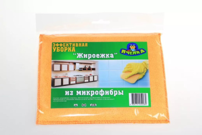МФ Салфетка из микрофибры "Жироежка" д/удаления жира (16*19см) фото в интернет-магазине KUTAVA
