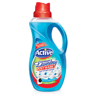 АКТИВ Иран 1500 мл. гель д/стирки универсал "Poly Wash Свежесть моря(синий) фото в интернет-магазине KUTAVA