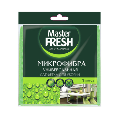 МАСТЕР ФРЕШ    Салфетки   1шт   универсальные микрофибра д/ уборки фото в интернет-магазине KUTAVA