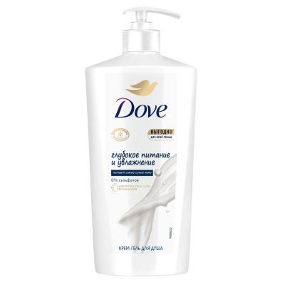 Гель д/душа DOVE 610мл "Глубокое питание и увлажнение" фото в интернет-магазине KUTAVA