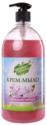 Крем-мыло  Жидкое  1000 мл  " GARDEN Drems " Дозатор Рижская Сирень фото в интернет-магазине KUTAVA