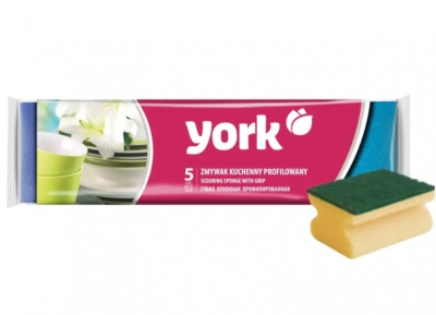 ЙОРК  Губки  д/посуды 5 шт Profil 3102 фото в интернет-магазине KUTAVA