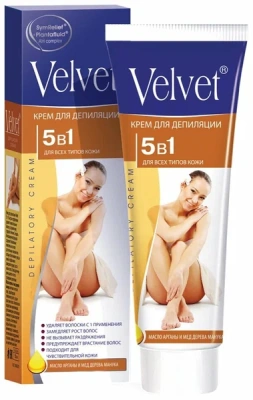 Velvet крем-депилятор 100гр увлажняющий 2в1 с тропич. фруктами фото в интернет-магазине KUTAVA