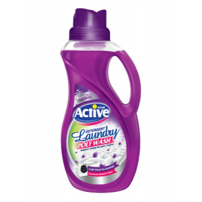 АКТИВ Иран 1500 мл. гель д/стирки универсал "Poly Wash Дикая Орхидея (бордовый) фото в интернет-магазине KUTAVA