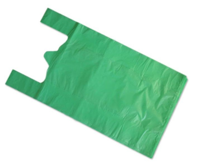 Пакет с ручками "Майка" 1 шт ( 100шт в уп) фото в интернет-магазине KUTAVA