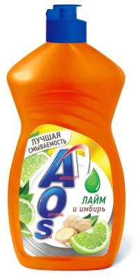 AOS  жид д/пос.450 мл. Лайм и Имбирь фото в интернет-магазине KUTAVA